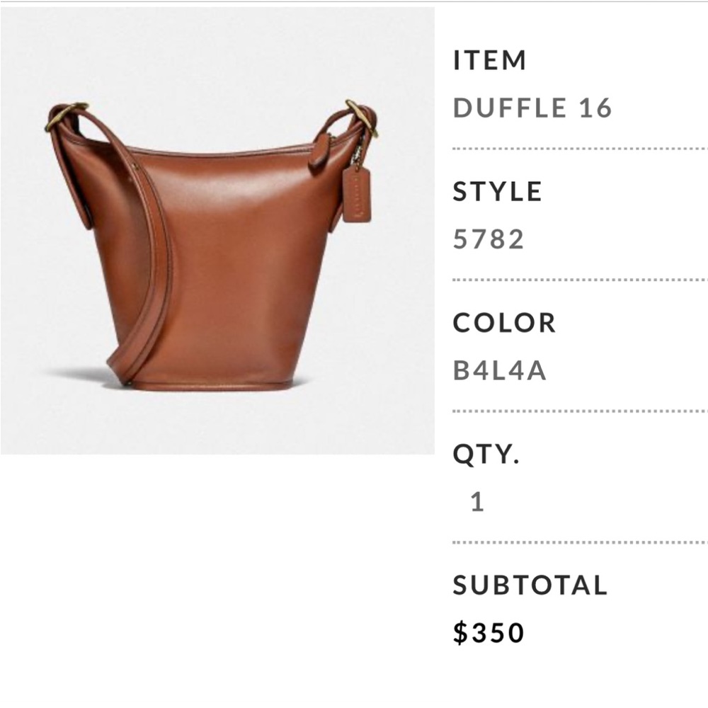 Coach Duffle 16